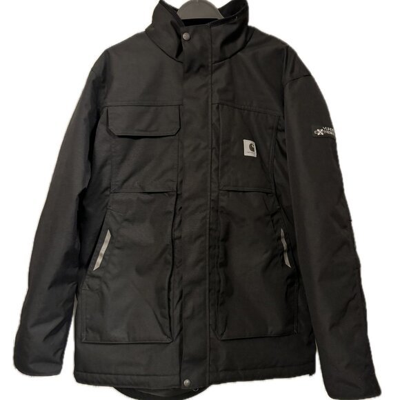 Carhartt 104460 Men's Yukon Extremes Loose Fit Insulated Coat BlackL like new